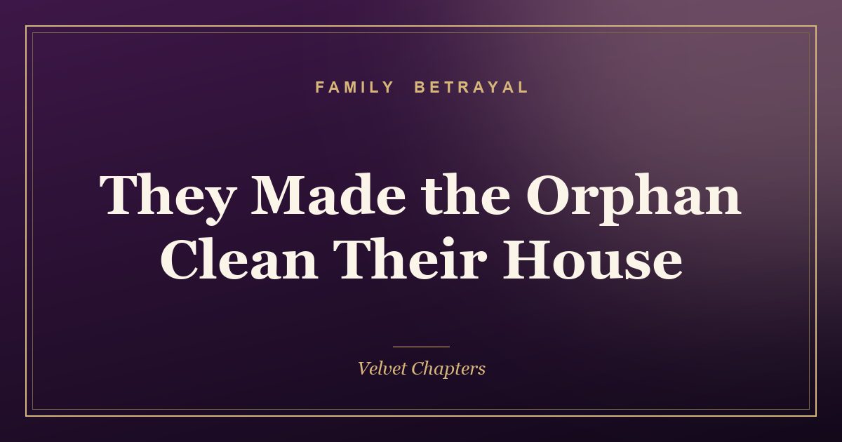 Cover for They Made the Orphan Clean Their House. She Was Quietly Counting Their Lies.